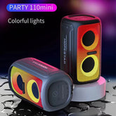 Altavoz inalámbrico Bluetooth con luces de colores Party 110 Mini de HOPESTAR, Party 110 Mini (negro), Party 110 Mini (verde), Party 110 Mini (gris), Party 110 Mini (azul)